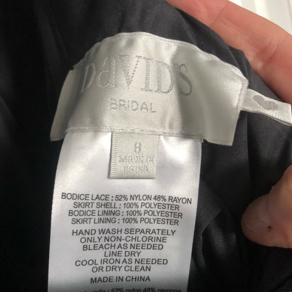 David’s Bridal Graphite Bridesmaid Dress size 8 - Picture 5 of 5